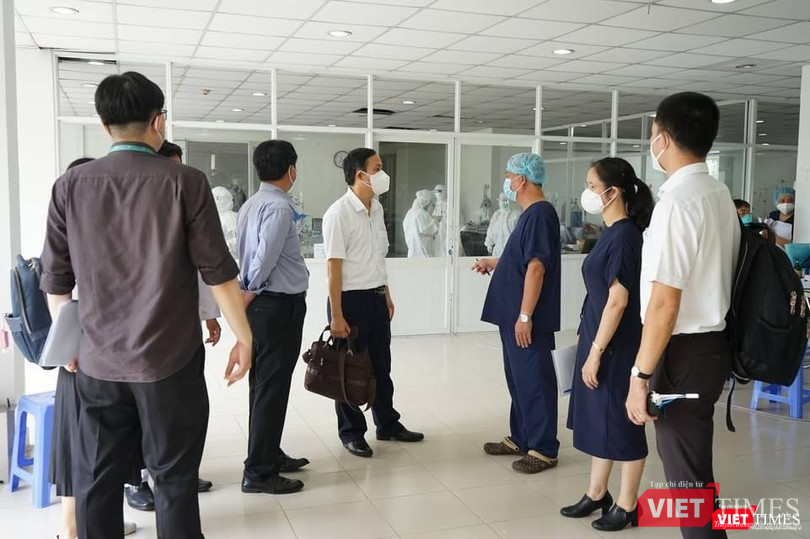 Đoàn công tác Bộ Y tế kiểm tra tại Bệnh viện Dã chiến số 3