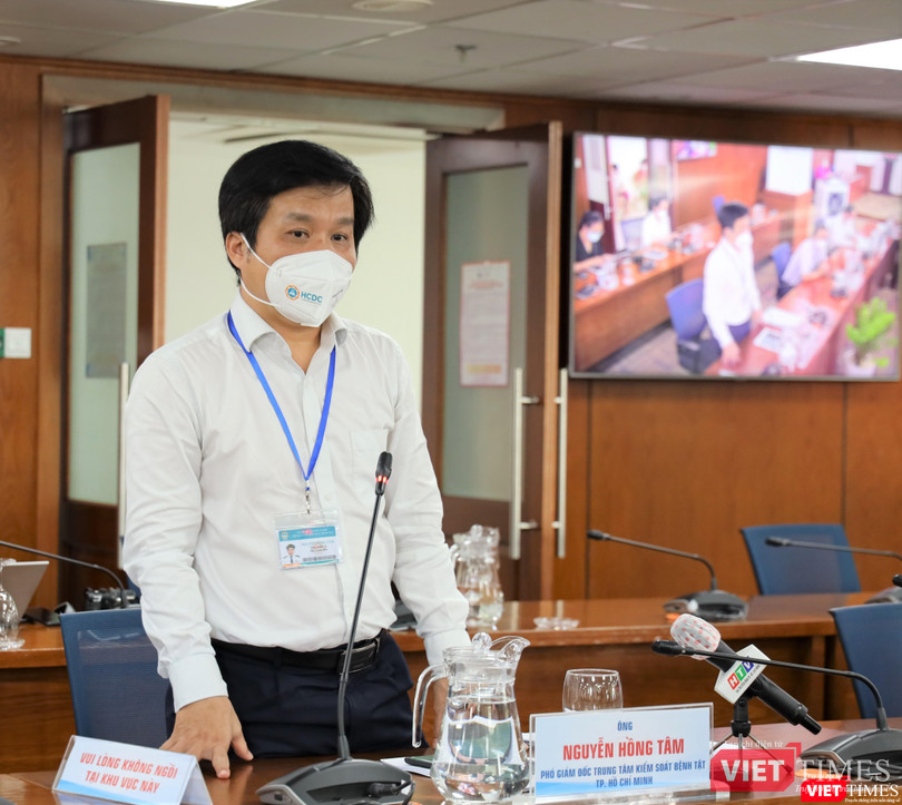 Phó Giám đốc Trung tâm Kiểm soát Bệnh tật TP.HCM Nguyễn Hồng Tâm. Ảnh: TTBC