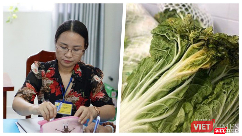 Bà Hương - Hiệu trưởng nhà trường lý giải chưa thuyết phục về chất lượng bữa trưa cho học sinh bán trú (Ảnh: HB ghép) Bà Hương - Hiệu trưởng nhà trường lý giải chưa thuyết phục về chất lượng bữa trưa cho học sinh bán trú (Ảnh: HB ghép)