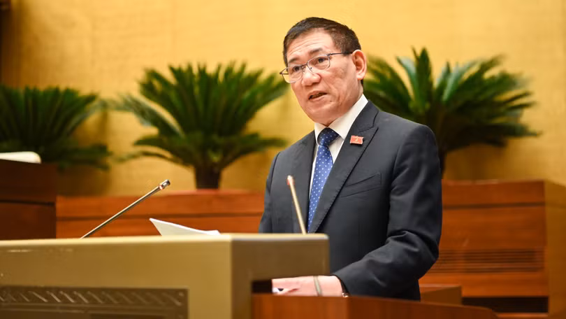 Bộ trưởng Bộ Tài chính Hồ Đức Phớc (Ảnh: quochoi.vn)