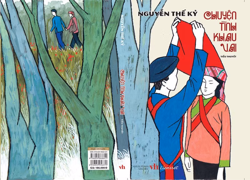 Bìa cuốn sách "Chuyện tình Khau Vai" (tác giả Nguyễn Thế Kỷ, NXB Văn học ấn hành)