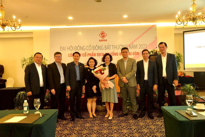 Các thành viên HĐQT và Ban Điều hành Savico cùng chụp ảnh tại sự kiện