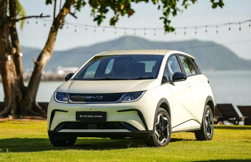 Mẫu xe BYD Dolphin tại Thái Lan.