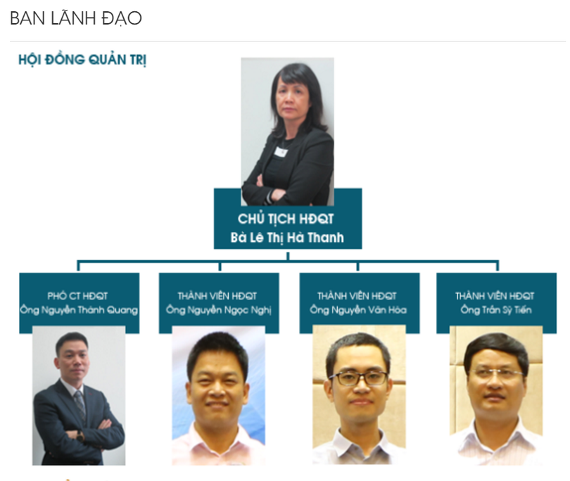 Cơ cấu HĐQT VNI (Ảnh: VNI)