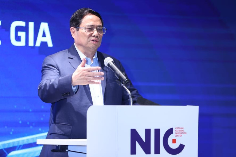 Thủ tướng Chính phủ mong muốn Trung tâm Đổi mới sáng tạo quốc gia Việt Nam phải "hội tụ trí tuệ và lan toả lợi ích đổi mới sáng tạo Việt Nam" (Ảnh: VGP) Thủ tướng Chính phủ mong muốn Trung tâm Đổi mới sáng tạo quốc gia Việt Nam phải "hội tụ trí tuệ và lan toả lợi ích đổi mới sáng tạo Việt Nam" (Ảnh: VGP)