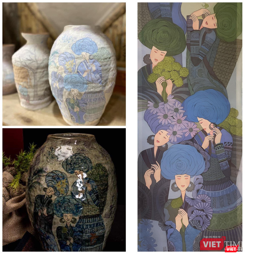 Nhiều tác phẩm của Hà Hùng Dũng đã bị "đạo" đưa lên bình gốm tại Gốm chú tôi ở Bát Tràng (Gia Lâm, Hà Nội) Nhiều tác phẩm của Hà Hùng Dũng đã bị "đạo" đưa lên bình gốm tại Gốm chú tôi ở Bát Tràng (Gia Lâm, Hà Nội)