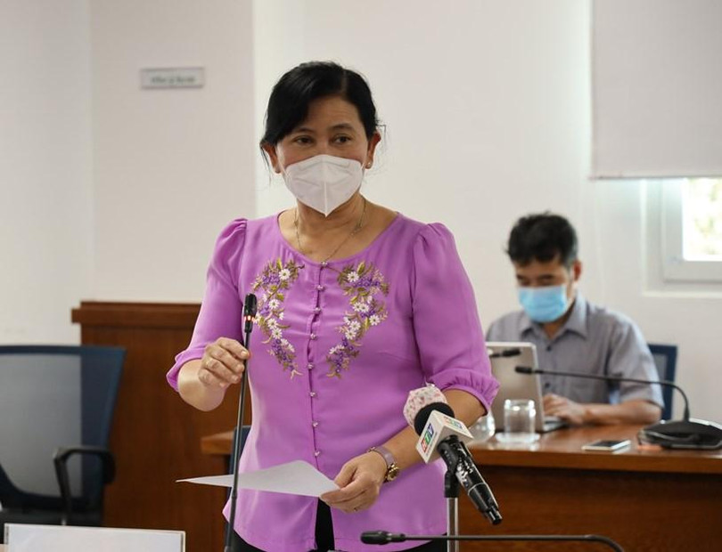 Chánh văn phòng Sở Y tế Nguyễn Thị Huỳnh Mai. Ảnh: TTBC