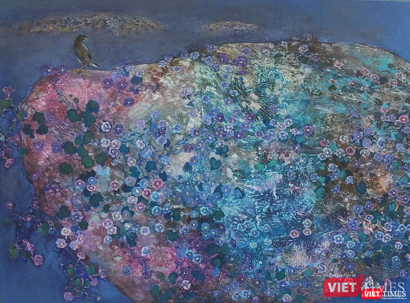 Trịnh Liên. Phiến đá nở hoa. 2022 Trịnh Liên. Phiến đá nở hoa. 2022