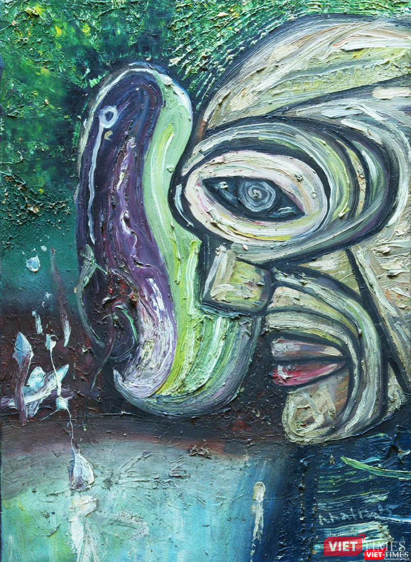 Rage | Cuồng nộ - Oil on canvas | Sơn dầu trên bố | 63 x 42 cm, 2015