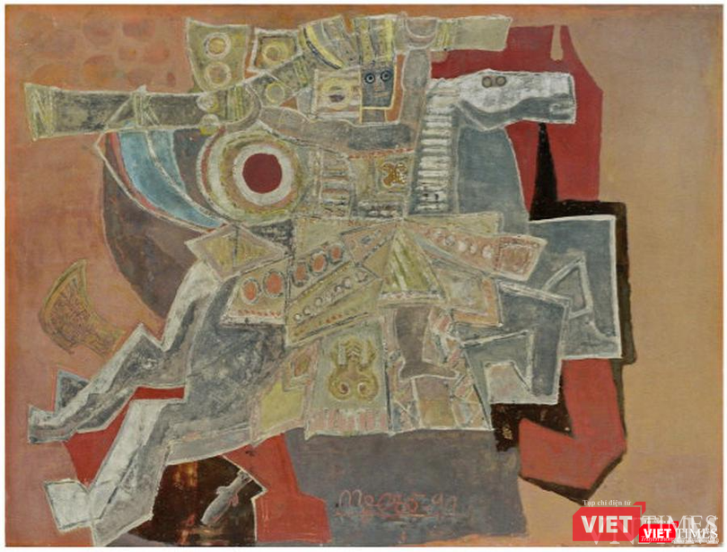 “Gióng” của danh họa Nguyễn Tư Nghiêm. Ảnh: BTMTVN