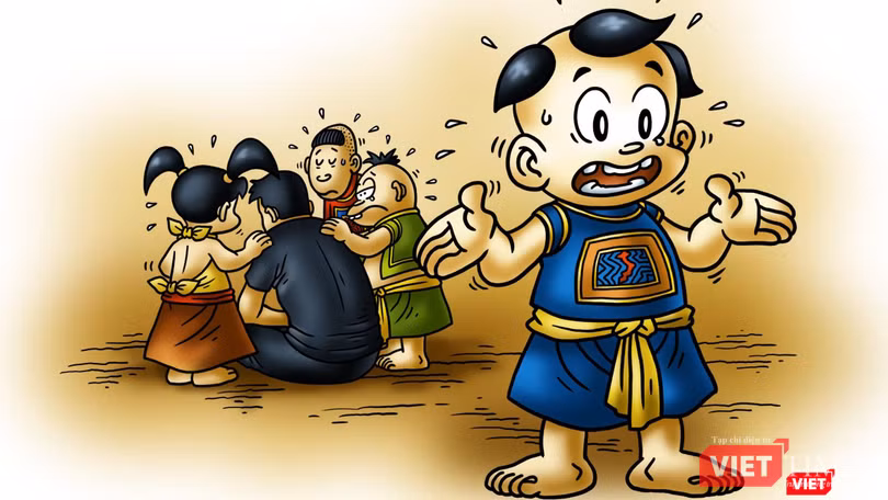 Hình ảnh mới của Thần đồng Đất Việt - Trạng Tí qua nét vẽ của hoạ sĩ Lê Linh (Ảnh: HSCC)