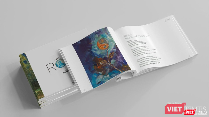Tuyển tập thi họa "Rỗng" do NXB Phụ nữ Việt Nam ấn hành. Ảnh: HB Tuyển tập thi họa "Rỗng" do NXB Phụ nữ Việt Nam ấn hành. Ảnh: HB
