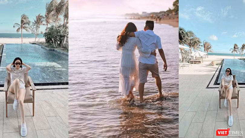 Vợ chồng Bảo Thy thuê resort để cách ly (Ảnh trên trang cá nhân của Bảo Thy, HB ghép) 