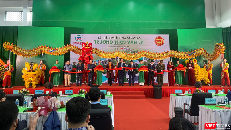 Lễ khánh thành và bàn giao Trường THCS Văn Lý tại Hà Nam của Trungnam Group