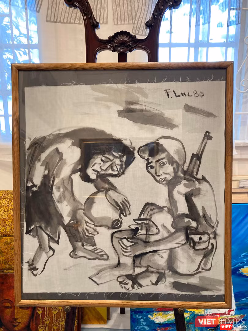 Tranh của họa sĩ Phạm Lực được Thiều Art Gallery lưu giữ và triển lãm