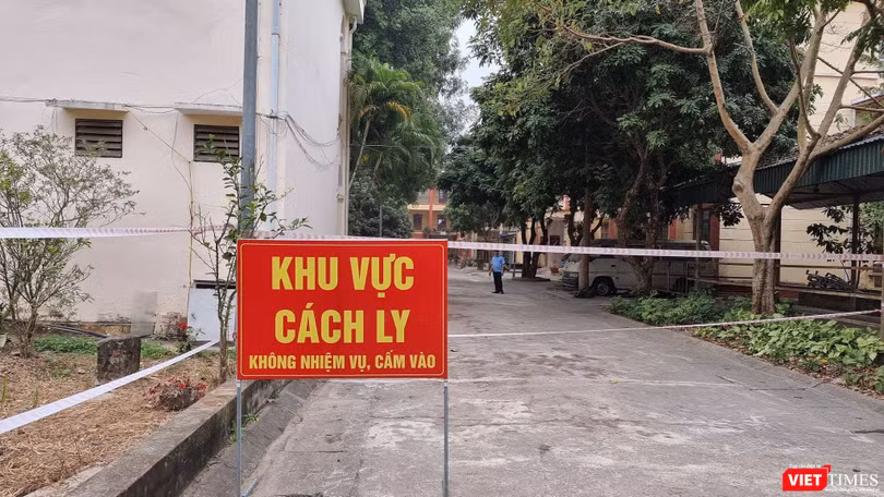 Khu vực cách ly các F1 tại Hưng Yên (Ảnh: BYT)