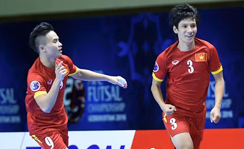 Việt Nam lần đầu tiên đoạt vé dự World Cup futsal. Ảnh: Tú Trần.