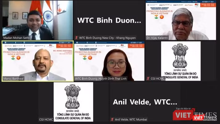 Lễ khai mạc trực tuyến diễn ra chiều ngày 11/10. Ảnh: Hoà Bình