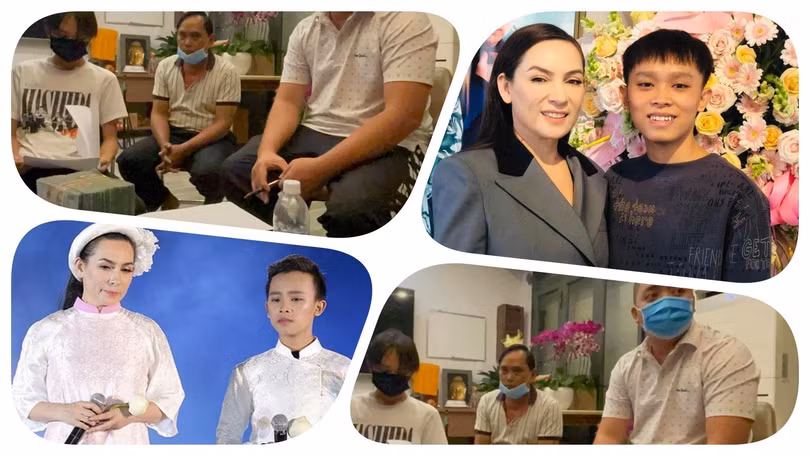 Hồ Văn Cường đã nhận đủ tiền cát xê đi hát từ quản lý của ca sĩ Phi Nhung. Ảnh: Hoà Bình ghép