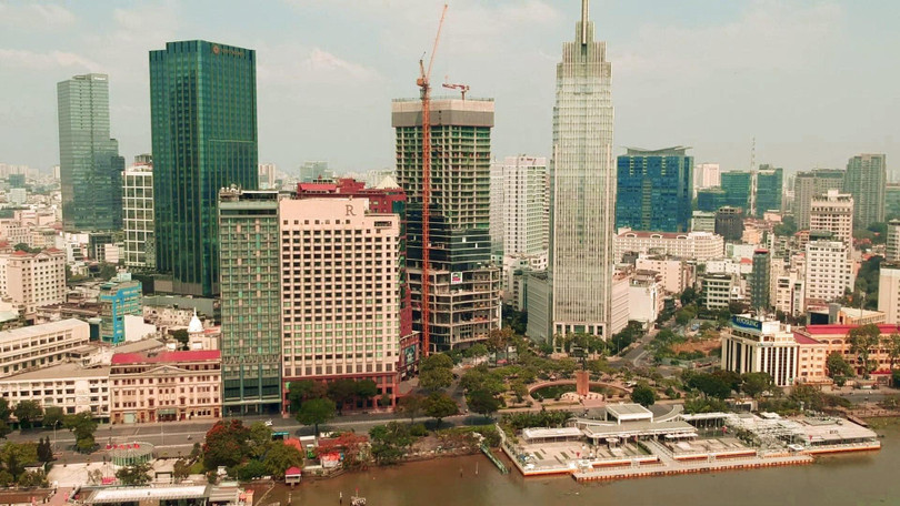 Cất nóc dự án khách sạn Hilton Saigon (Nguồn: Coteccons)