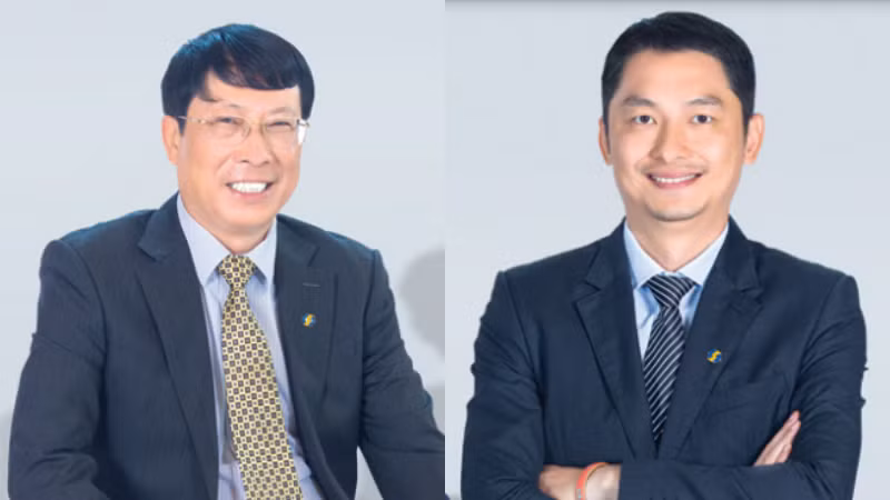 Ông Dương Văn Thanh (trái) - Thành viên HĐQT kiêm Tổng giám đốc VSDC và ông Phạm Trung Minh - Thành viên HĐTV VSDC