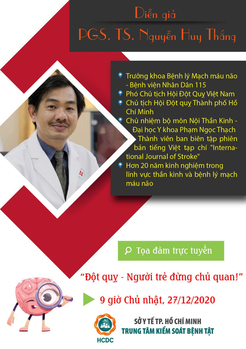 PGS. TS. BS. Nguyễn Huy Thắng (Ảnh: Trung tâm Kiểm soát Bệnh tật TP.HCM)