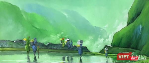 Tác phẩm "Miền sương khói" của Lê Thanh Sơn Tác phẩm "Miền sương khói" của Lê Thanh Sơn