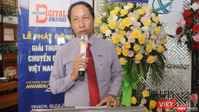 Ông Vũ Anh Tuấn – Tổng Thư ký Hội Tin học TP.HCM (Ảnh: Trường Giang)