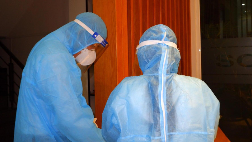 Xét nghiệm khẩn cấp cho các ca liên quan trong chùm siêu lây nhiễm Hội thánh truyền giáo Phục hưng - Ảnh: HCDC 