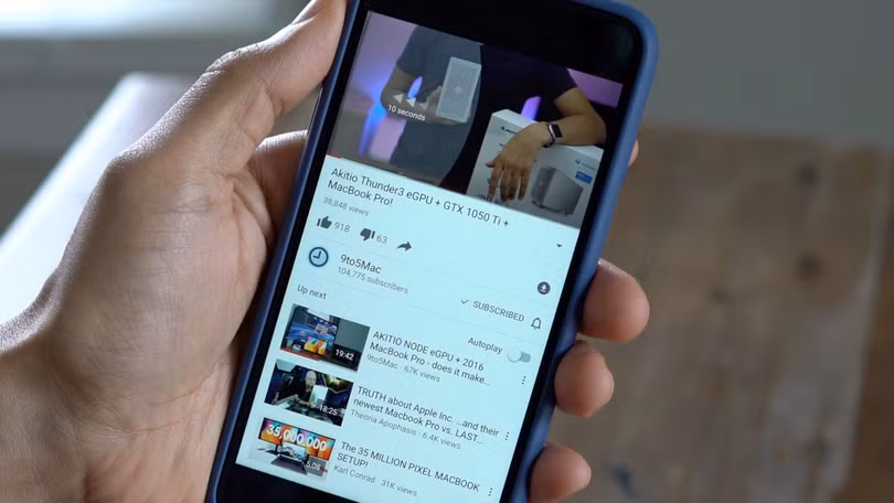 Xem video YouTube trên thiết bị iOS 11 khiến máy nóng lên và sụt pin nhanh chóng. (Ảnh: 9to5mac)