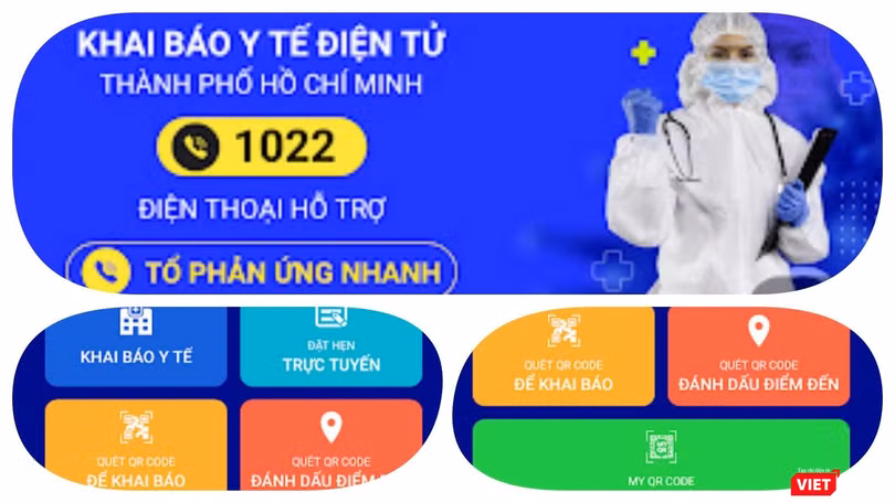 App Y tế HCM do TP.HCM triển khai. Ảnh Hoà Bình