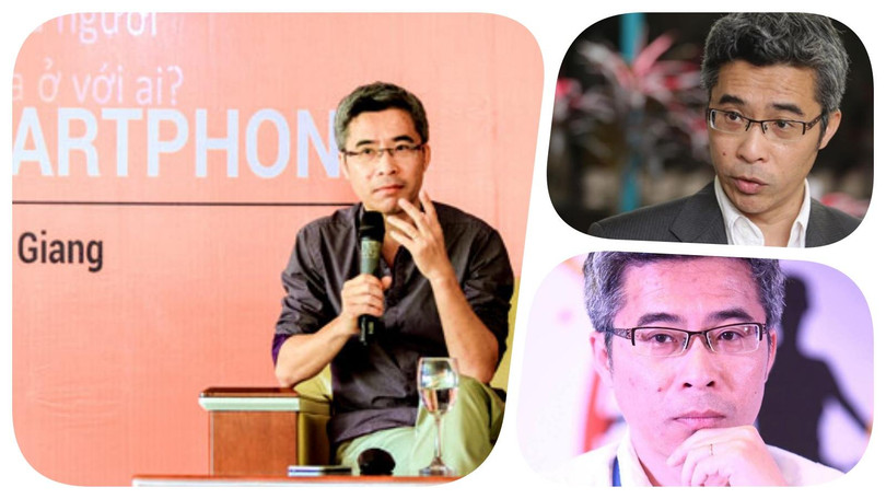 TS Đặng Hoàng Giang có những trao đổi tích cực và lời khuyên hữu ích. Ảnh: Hoà Bình ghép