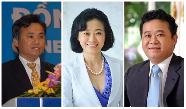 Bà Đặng Thị Hoàng Yến và hai em trai: Đặng Quang Hạnh (trái) và Đặng Thành Tâm (phải). (Ảnh: Internet)