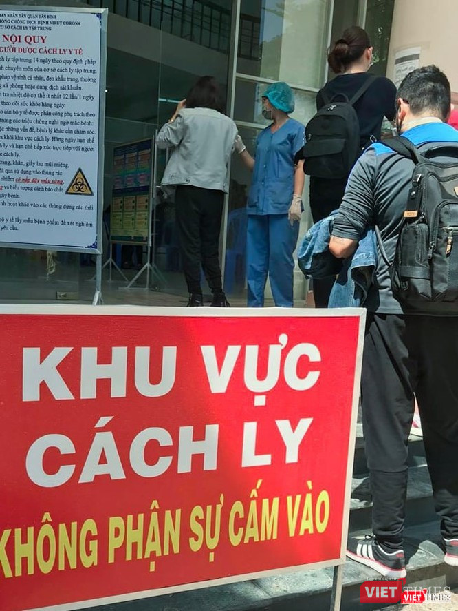 Khu vực cách ly dành cho người nhập cảnh tại quận Tân Bình (TP.HCM)