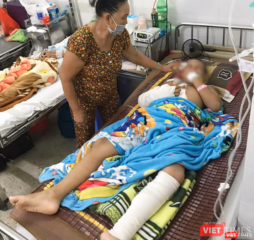 Hiện tại sức khoẻ bé N.T.G.H (8 tuổi) đã ổn định. Ảnh: Hải Linh