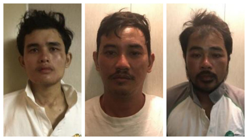 Ba thuyền viên trong số 26 ngư dân bị mất tích được tàu nước ngoài cứu sống (Ảnh: Cơ quan chức năng cung cấp)