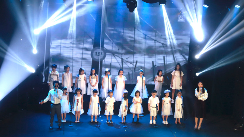 Bài ca Nhà Chống Lũ - Tiến Đạt, Kim Ngân và top thiếu nhi thể hiện (Ảnh: HB)