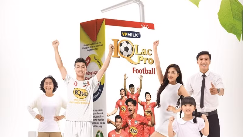 VPMilk từng khiến nhiều người ngỡ ngàng với hợp đồng tài trợ khủng cho HAGL. (Ảnh: Internet)