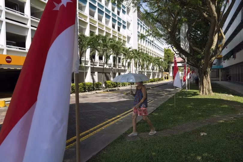 Một khu nhà ở xã hội ở Ang Mo Kio, Singapore - Ảnh: Bloomberg.