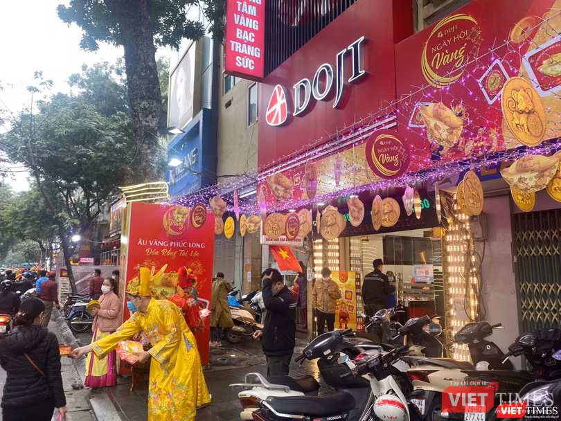 Một cửa hàng thuộc hệ thống vàng bạc đá quý Doji