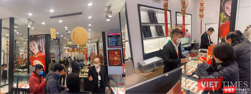 Không khí giao dịch có phần ảm đạm hơn so với mọi năm. Nhiều người quyết định mua vàng trước ngày vía Thần Tài, trong khi các chuỗi trang sức cũng đẩy mạnh kênh bán hàng online.