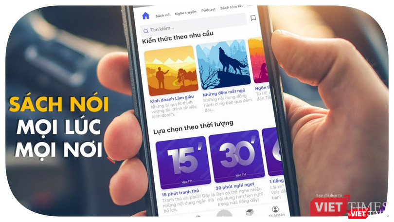 Sách nói được giới trẻ đón nhận - Ảnh: Hoà Bình