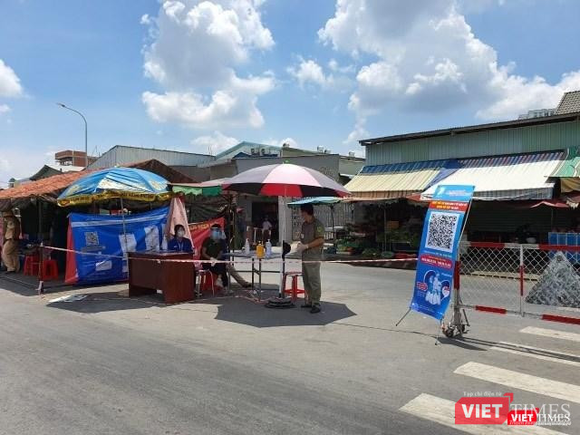 Khai báo y tế điện tử tại quận Gò Vấp - Ảnh: TTBC