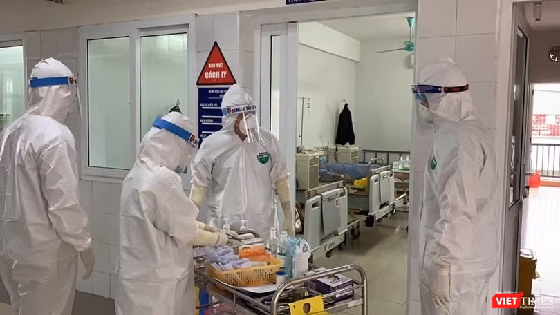 Khu vực cách ly điều trị bệnh nhân COVID-19 - Ảnh: BYT 
