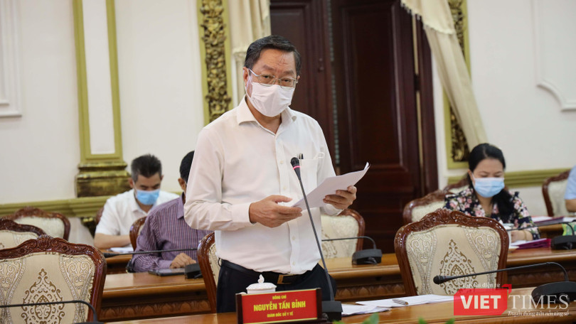 Ông Nguyễn Tấn Bỉnh - Giám đốc Sở Y tế TP.HCM - Ảnh: Huyền Mai