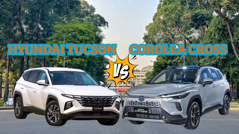 Trên dưới 900 triệu đồng, chọn SUV gầm cao Hyundai Tucson hay Toyota Corolla Cross?