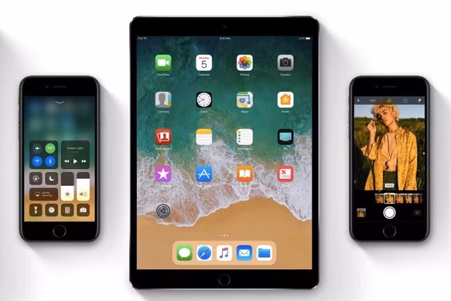 iPhone và iPad nâng cấp lên iOS 11 đều hết pin nhanh gấp hai lần iOS 10 (Nguồn: Apple)