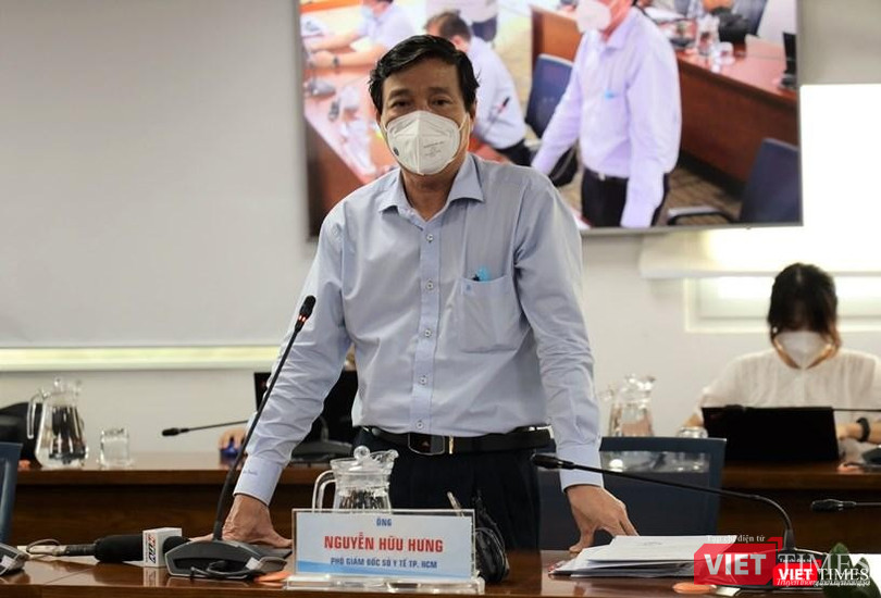 Phó Giám đốc Sở Y tế Nguyễn Hữu Hưng thông tin về tình hình dịch