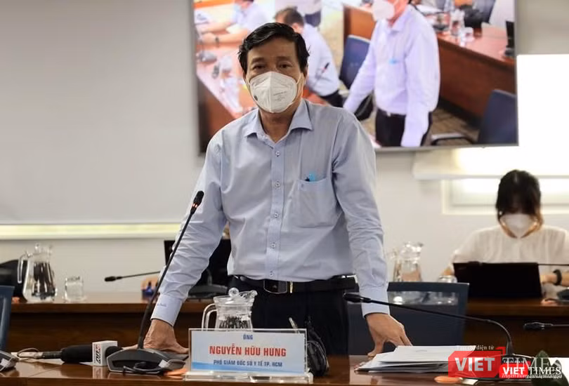 Phó Giám đốc Sở Y tế Nguyễn Hữu Hưng thông tin về tình hình dịch