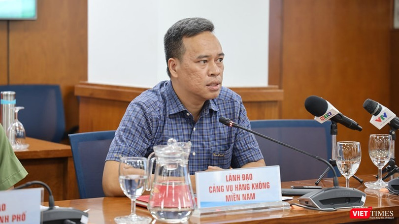 Ông Đoàn Quốc Bình, Phó Giám đốc Cảng vụ Hàng không miền Nam. Ảnh: Khang Minh